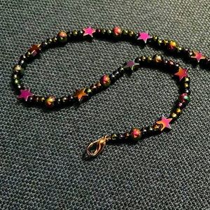 💜🌟Holographic Violet Star Choker🌟💜